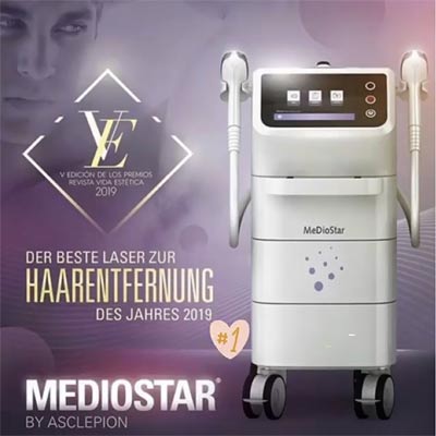 Mediostar propfessionelle Haarenfernung per Laser